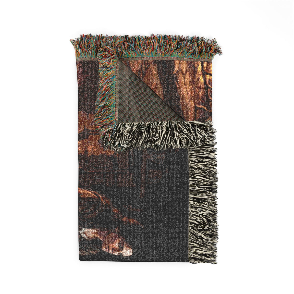 Hearthside Fantasy Woven Blanket — Renaissance Dark Cottage Throw