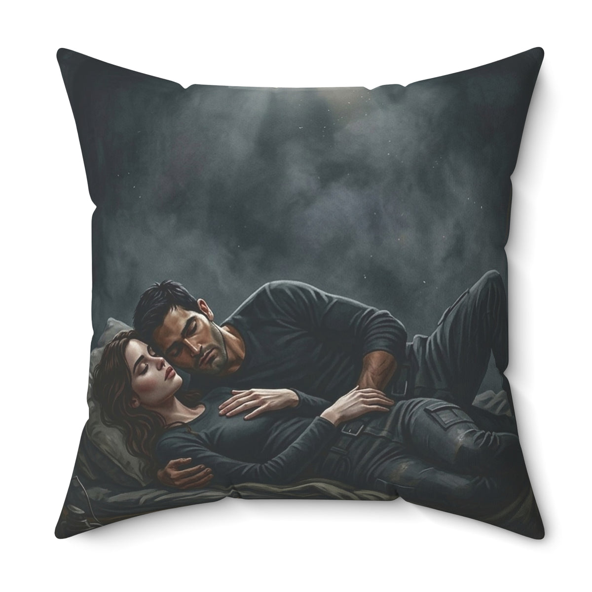 The Quiet After Throw Pillow - Dark Romance Lovers Accent Cushion