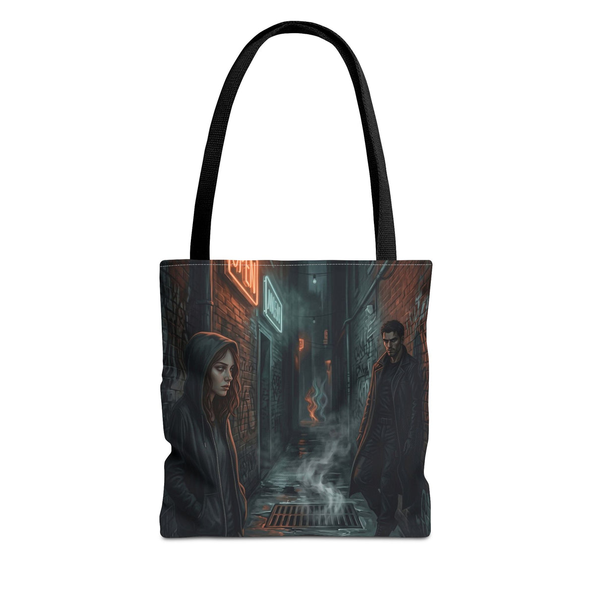 The Hunters Alley Tote Bag - Neon Noir Dark Romance Book Bag