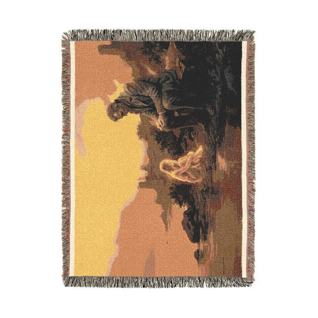 Religious Nativity Woven Blanket