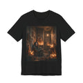 Candlelit Vigil T-Shirt - Gothic Shrine Bookish Tee