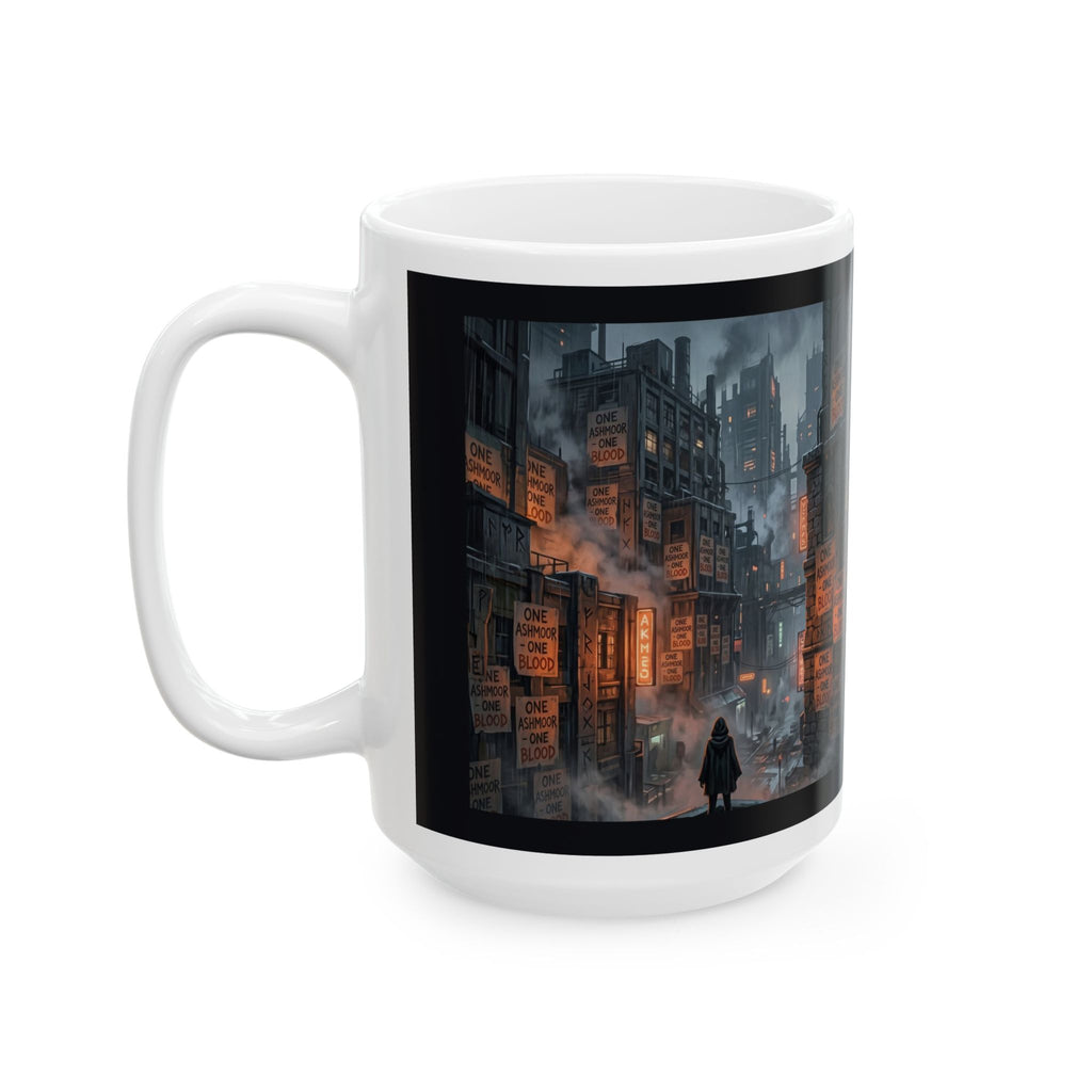 One Ashmoor One Blood Ceramic Mug - Dark Fantasy City Coffee Cup