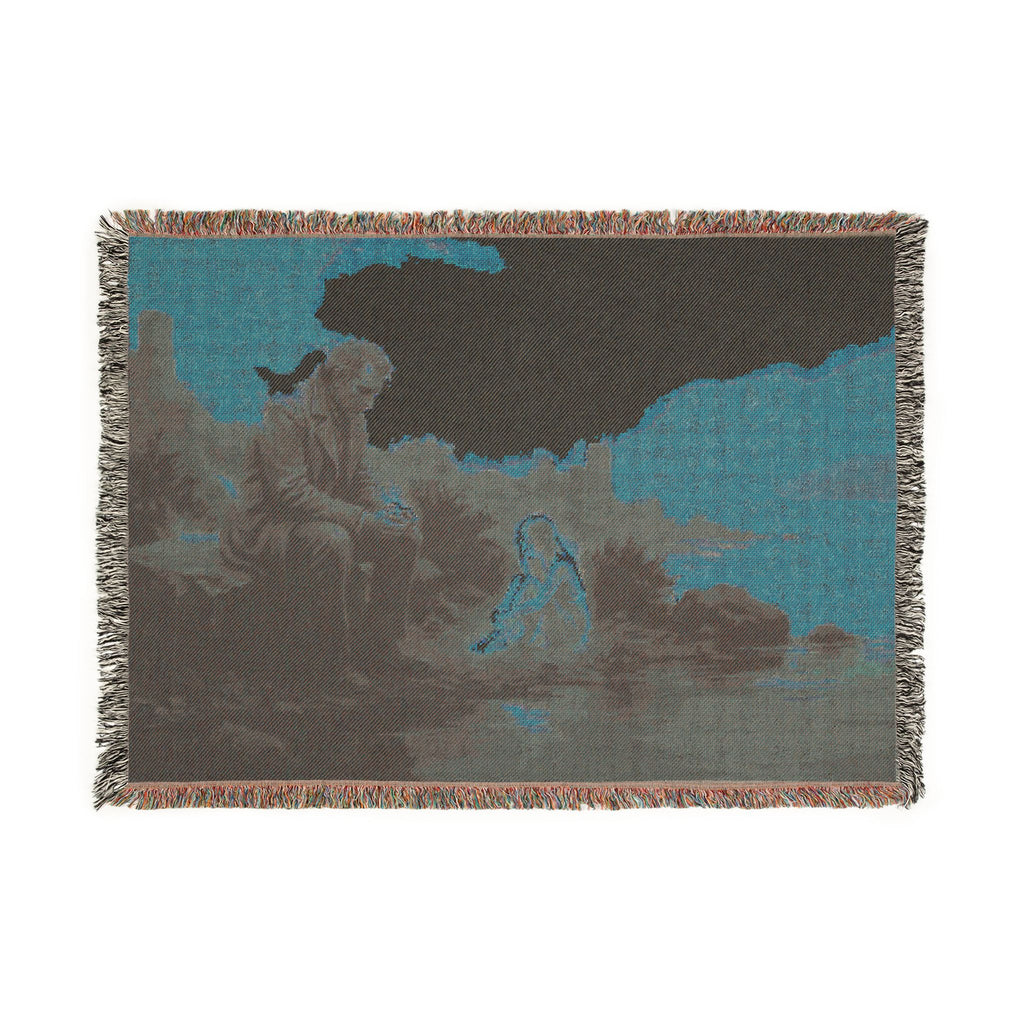 Religious Nativity Woven Blanket