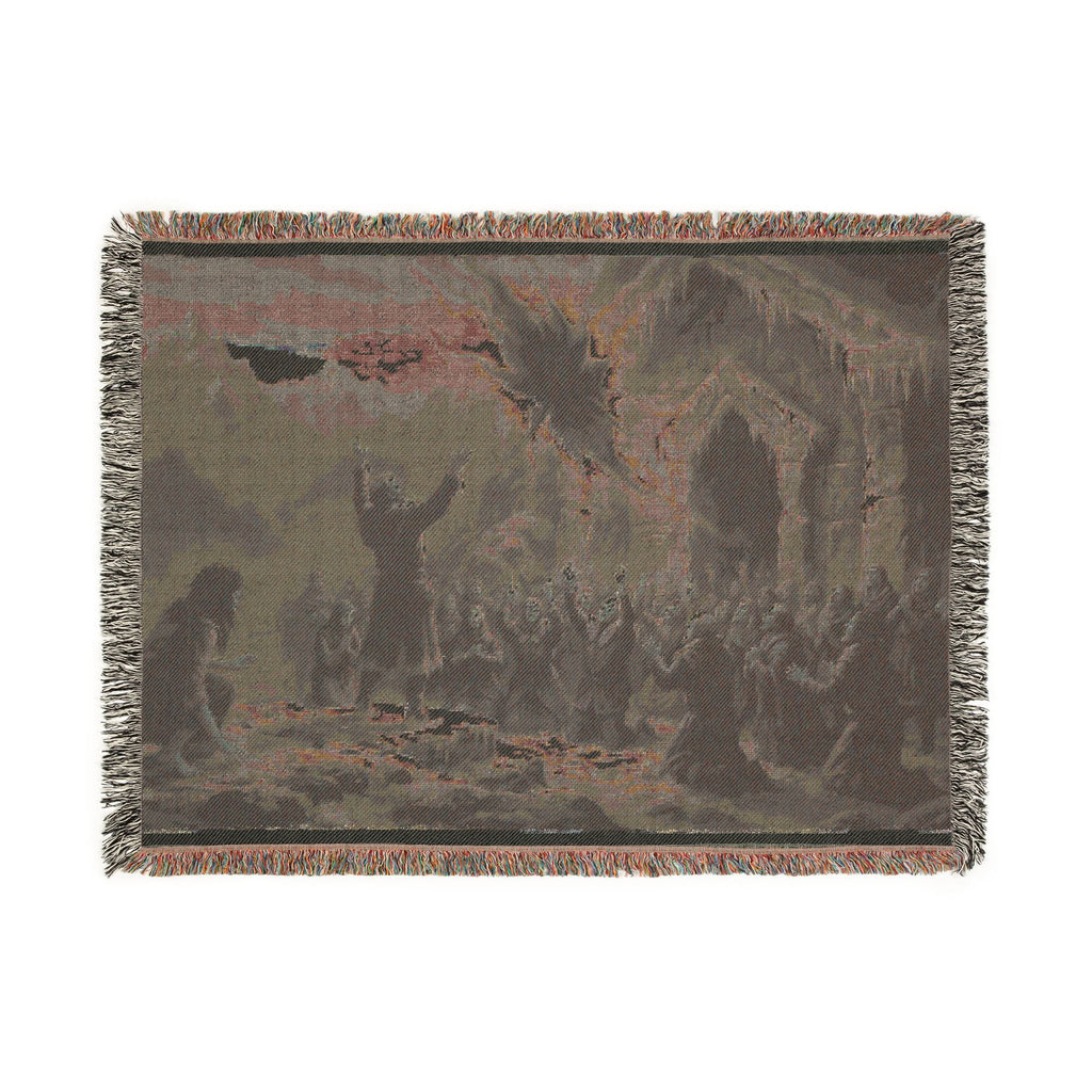 Wizard's Crowd Woven Blanket — Fantasy Sky Rupture Throw