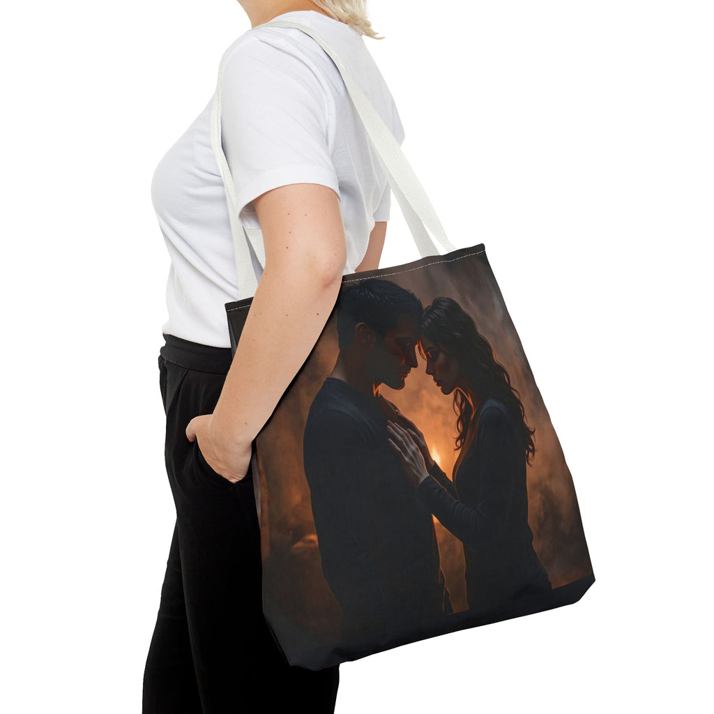 Two Shadows One Flame Tote Bag - Dark Romance Book Bag