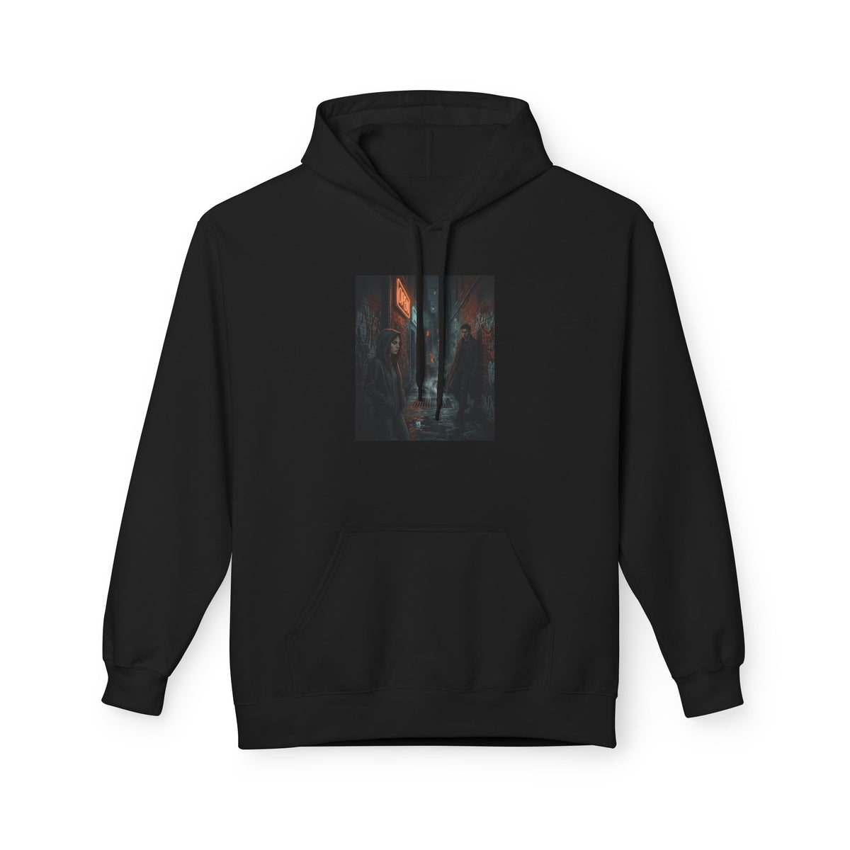 The Hunters Alley Hoodie - Neon Noir Dark Romance Pullover