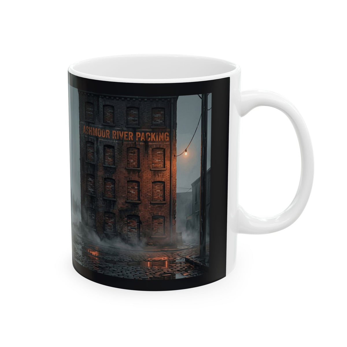 Ashmoor River Packing Ceramic Mug - Gothic Industrial Coffee Cup
