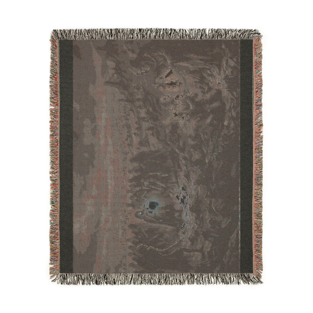 Lantern Night Woven Blanket — Gothic Forest Cozy Throw