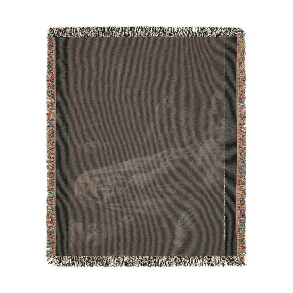 Haunting Woman Tapestry Blanket – Gothic Woven Throw for Dark Home Decor