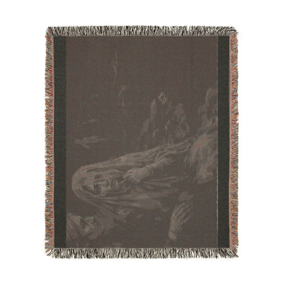 Haunting Woman Tapestry Blanket – Gothic Woven Throw for Dark Home Decor