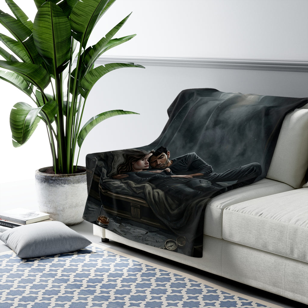 The Quiet After Sherpa Fleece Blanket - Dark Romance Lovers Throw