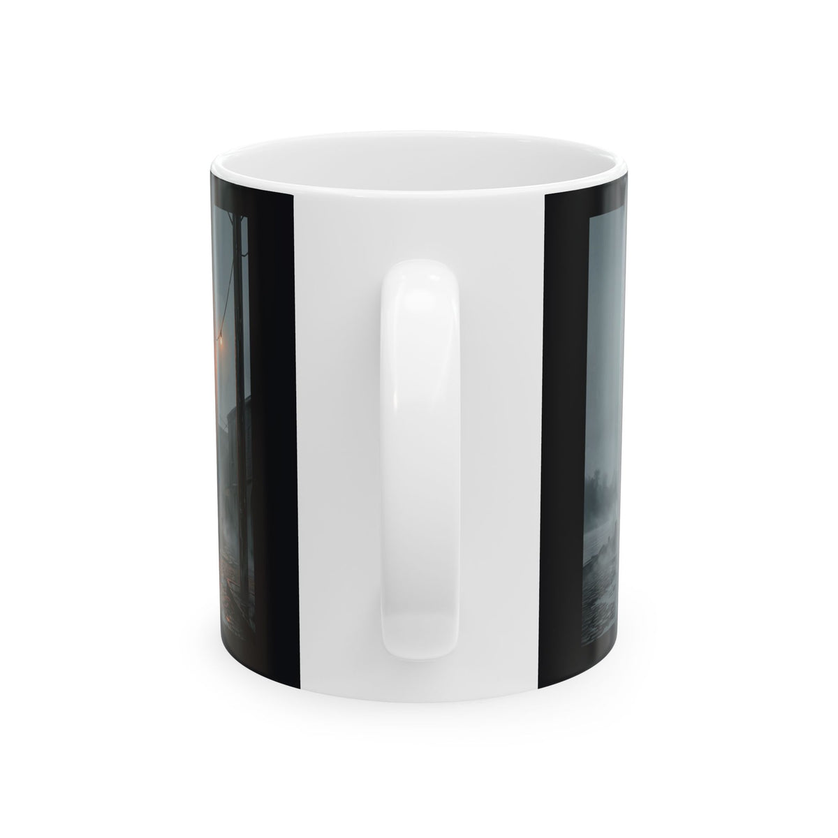 Ashmoor River Packing Ceramic Mug - Gothic Industrial Coffee Cup