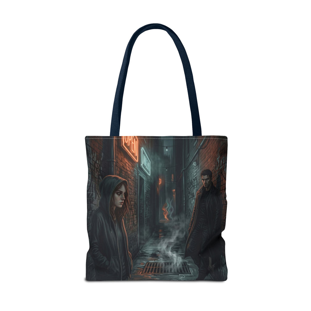The Hunters Alley Tote Bag - Neon Noir Dark Romance Book Bag