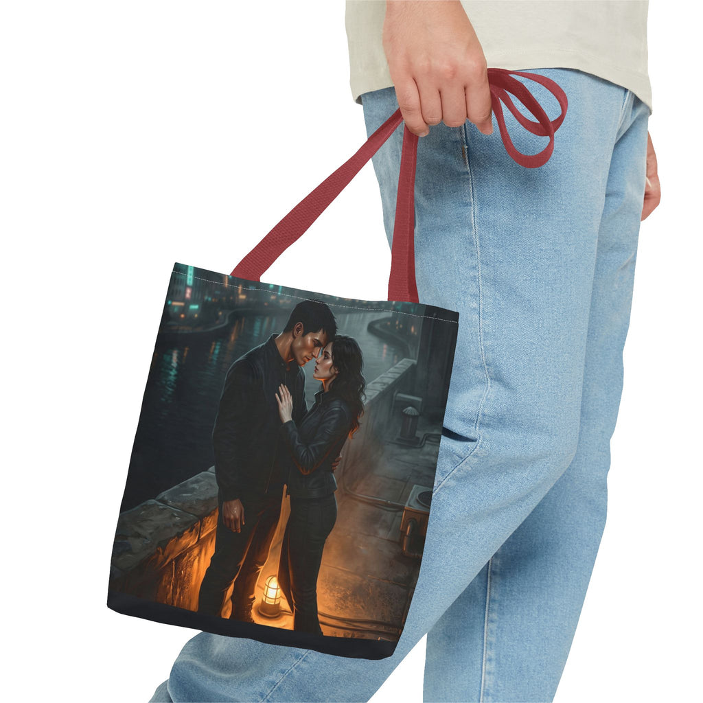 Rooftop Vow Tote Bag - Dark Fantasy Romance Book Bag
