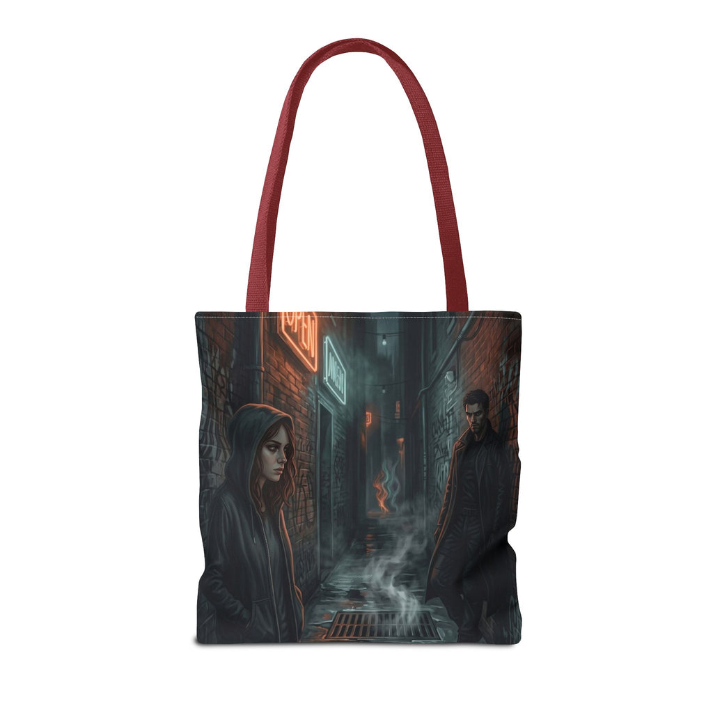 The Hunters Alley Tote Bag - Neon Noir Dark Romance Book Bag