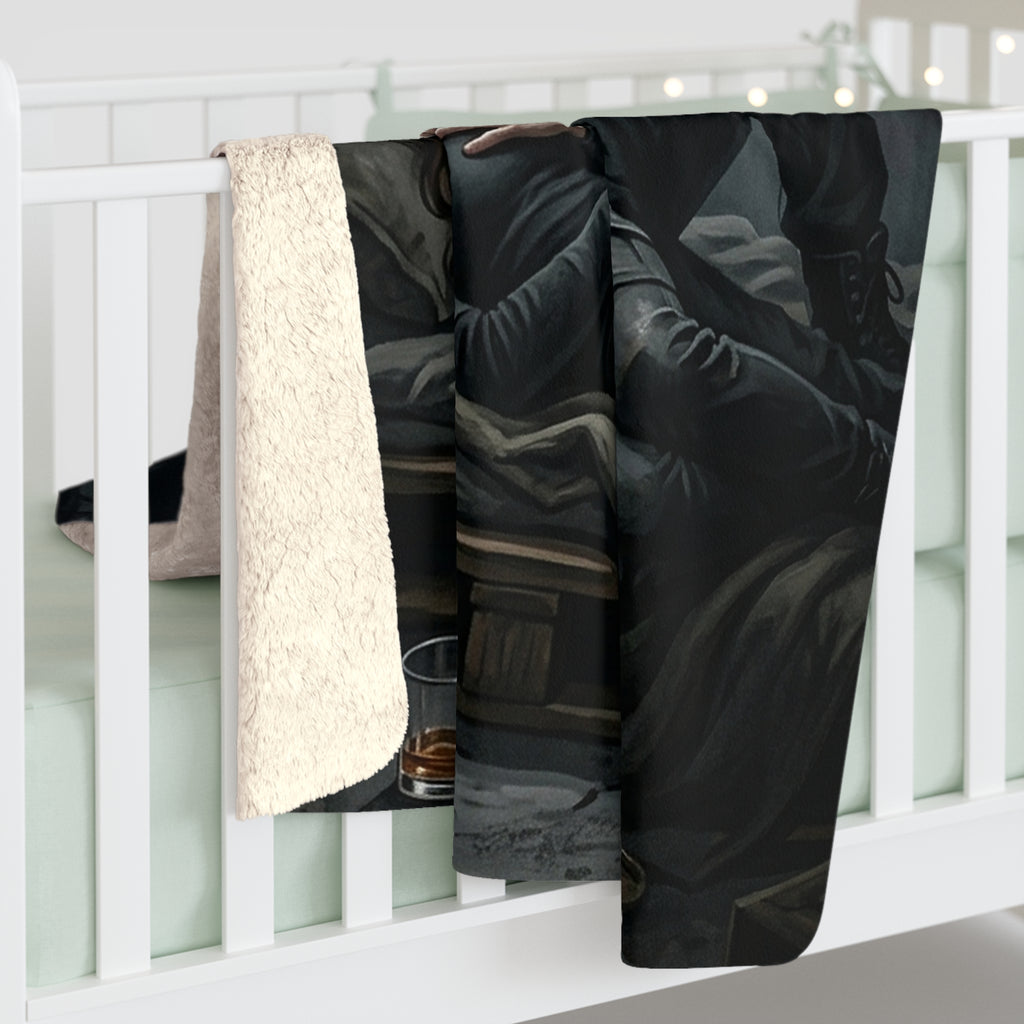 The Quiet After Sherpa Fleece Blanket - Dark Romance Lovers Throw