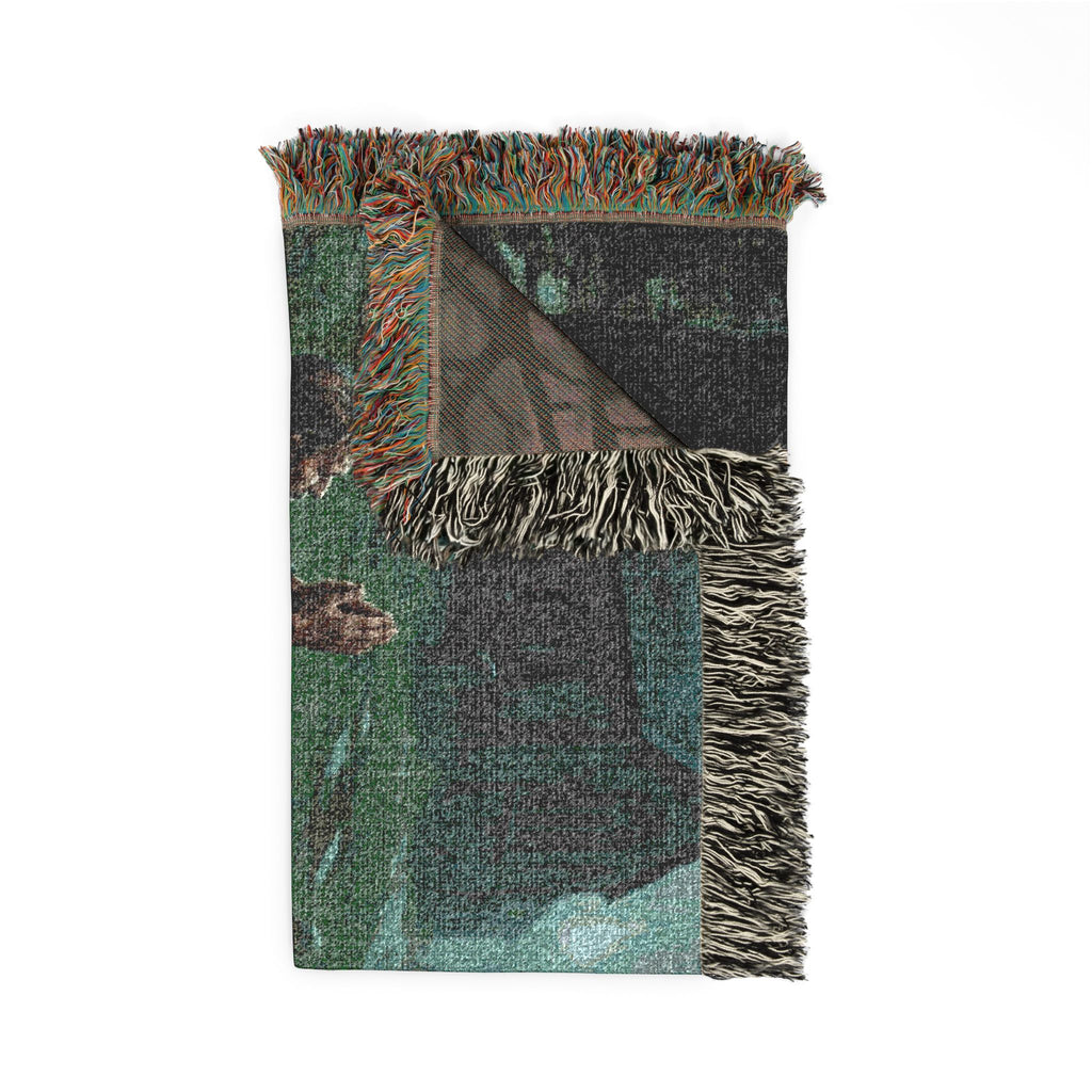 Gothic Lantern Procession Woven Blanket