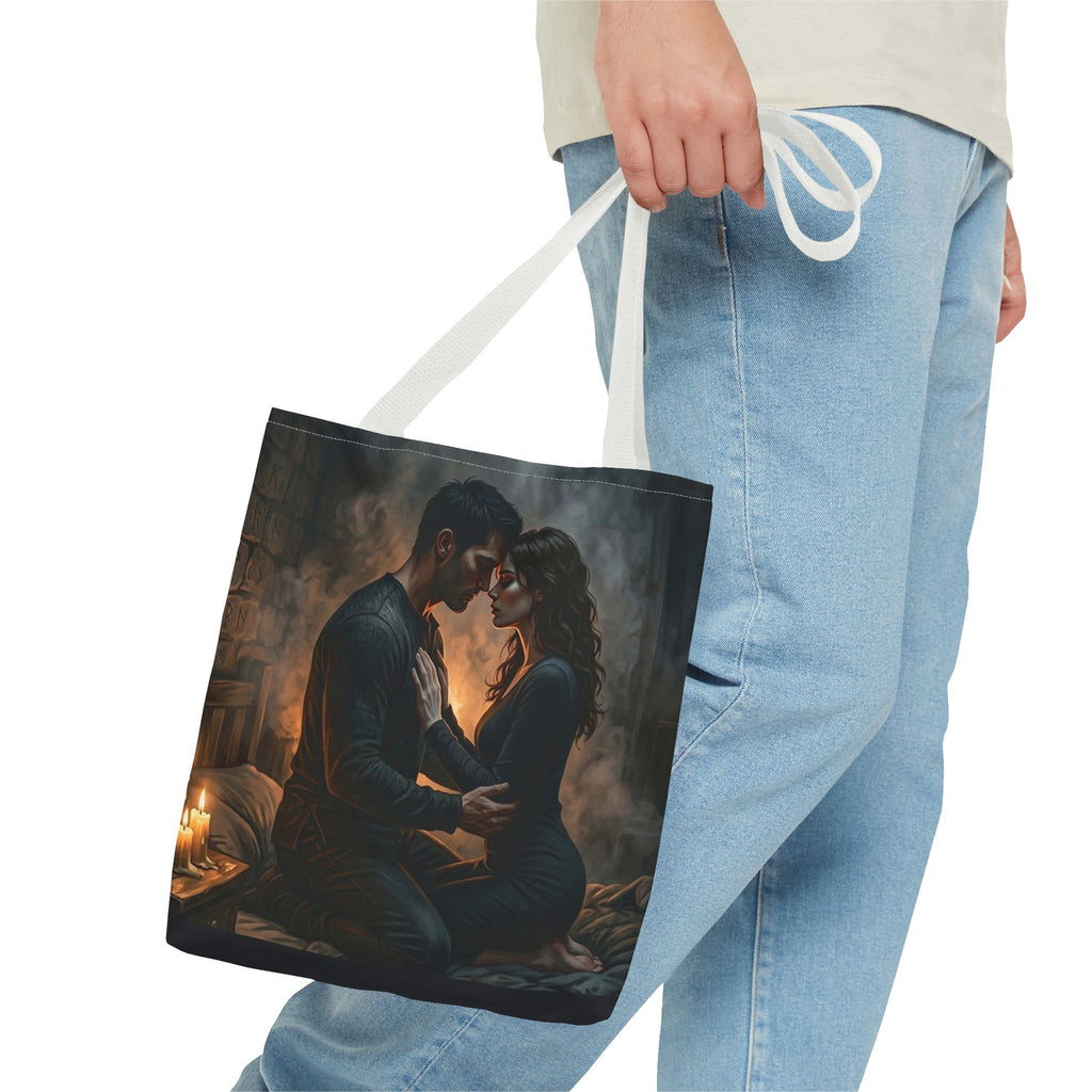 True Name Tote Bag - Candlelit Dark Romance Book Bag