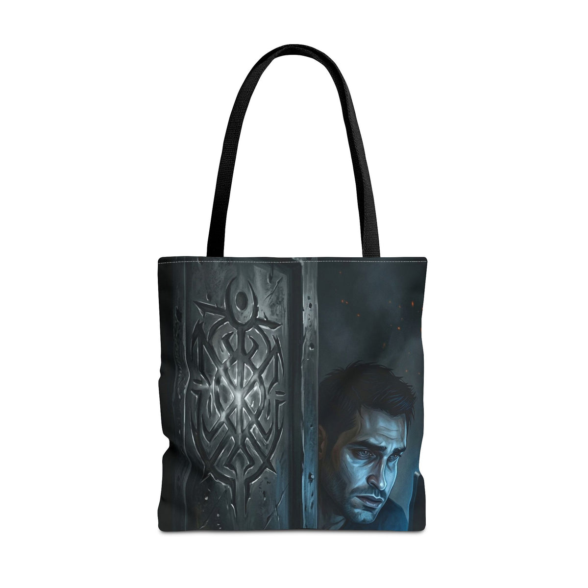 The Ward Mark Tote Bag - Gothic Rune Sigil Book Bag