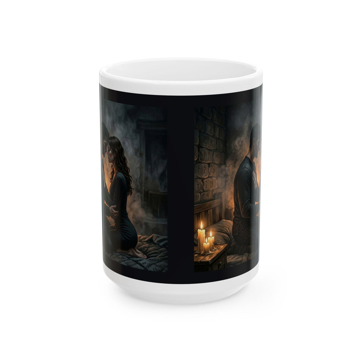 True Name Ceramic Mug - Candlelit Dark Romance Coffee Cup
