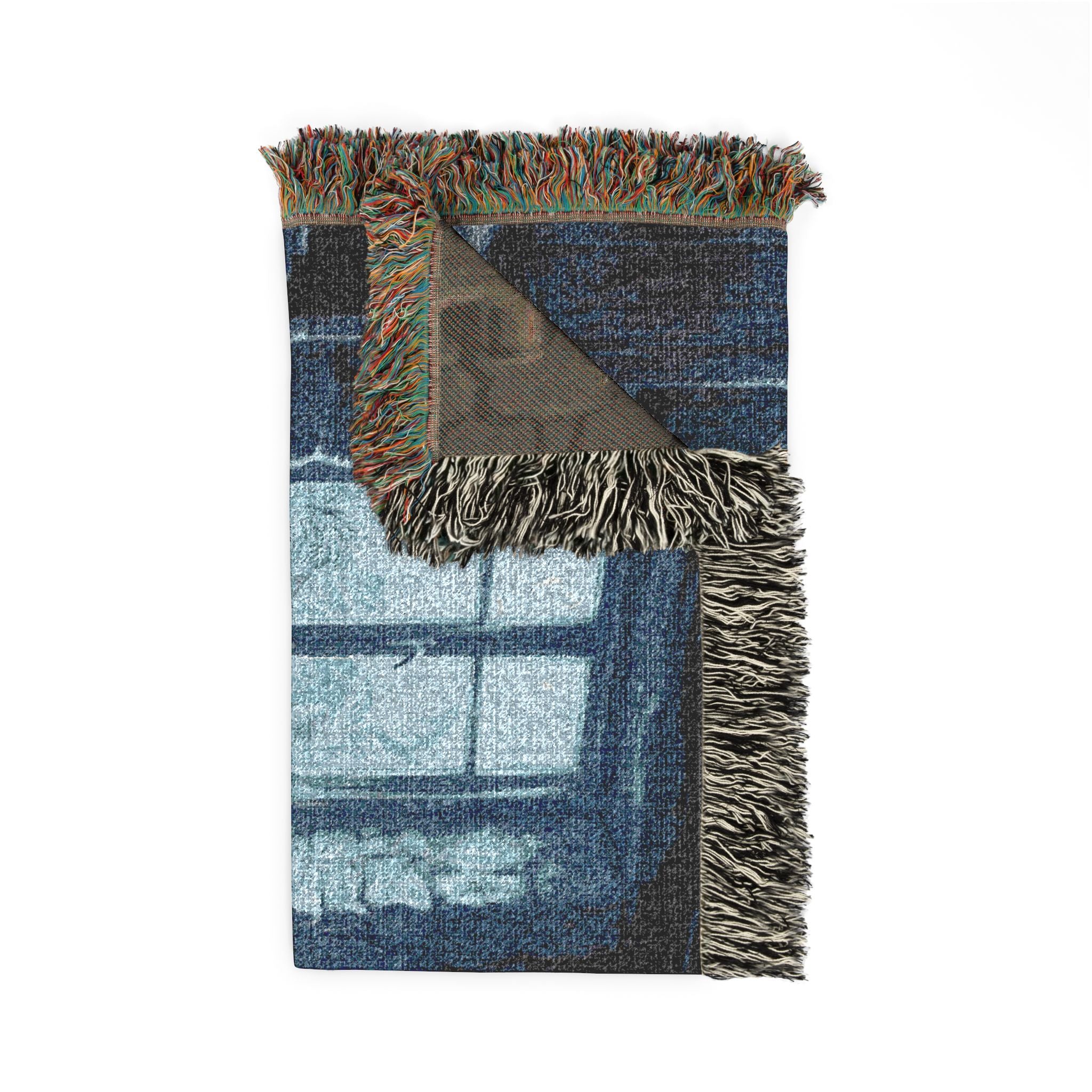 Heirloom Woven Throw Blanket — Vintage Cottage Embrace Design