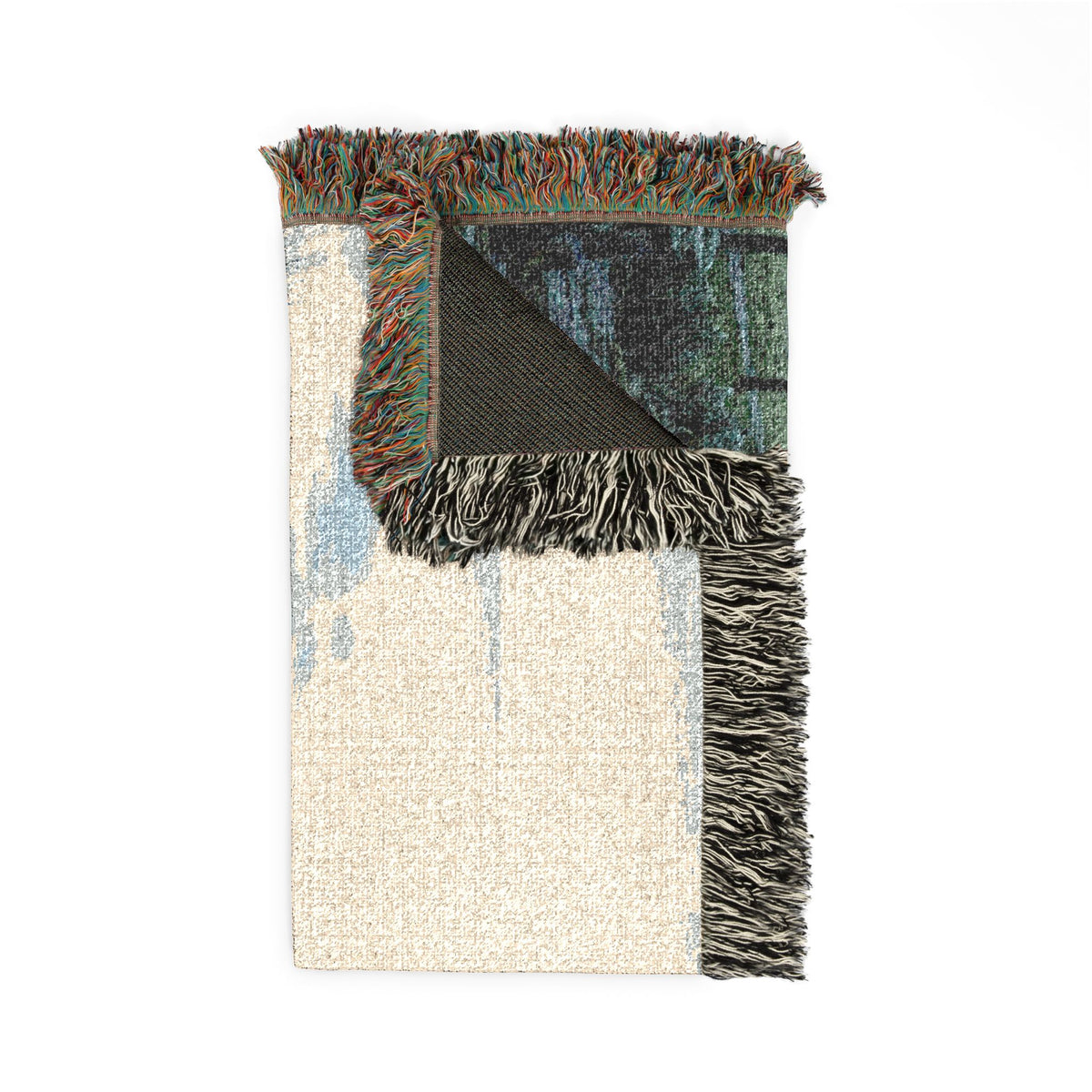 Gothic Castle Scene Woven Blanket — Vintage Travelers Tapestry Throw