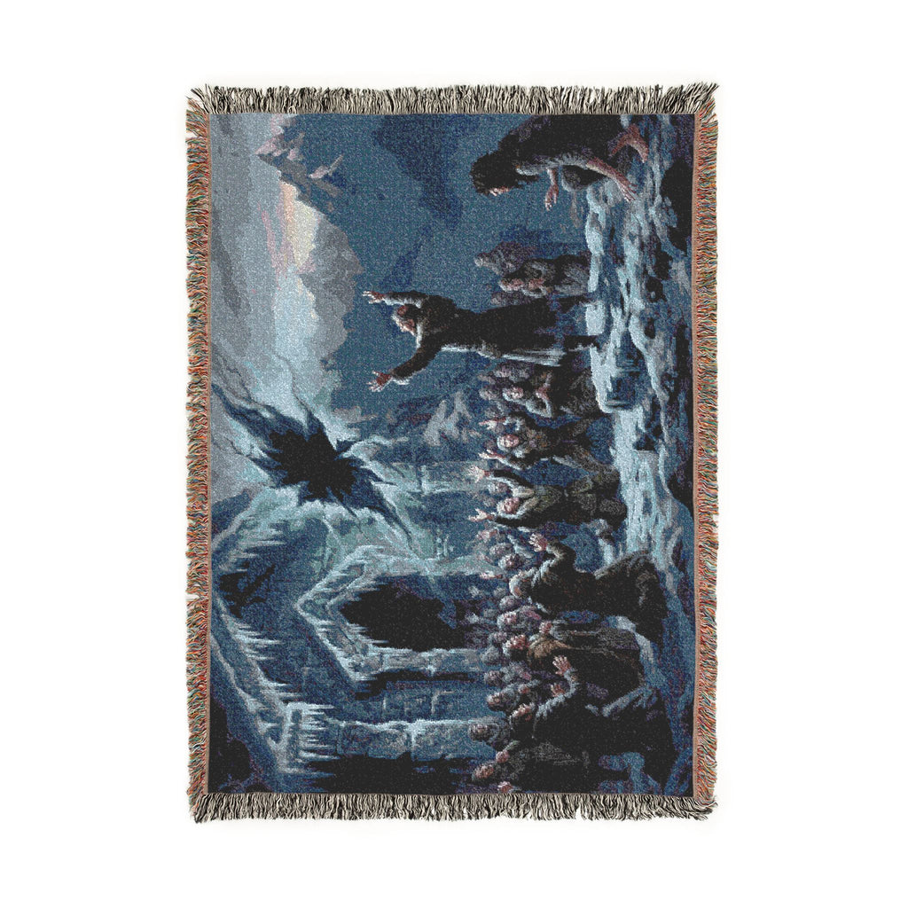 Wizard's Crowd Woven Blanket — Fantasy Sky Rupture Throw