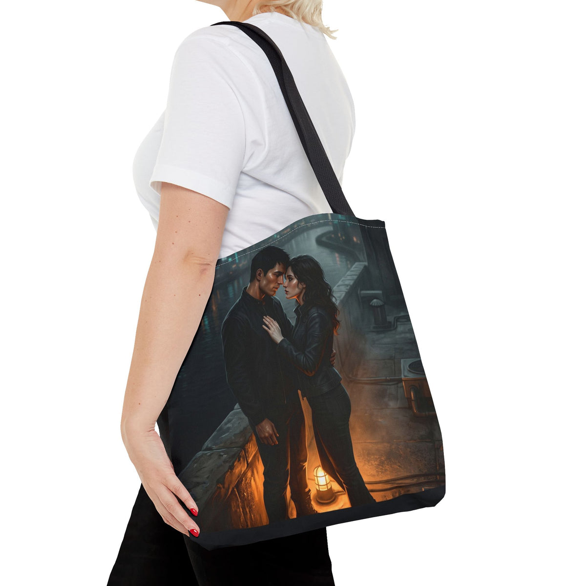 Rooftop Vow Tote Bag - Dark Fantasy Romance Book Bag