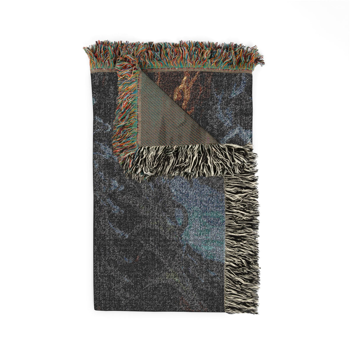 Gothic Lantern Woven Blanket – Haunted Traveler Throw