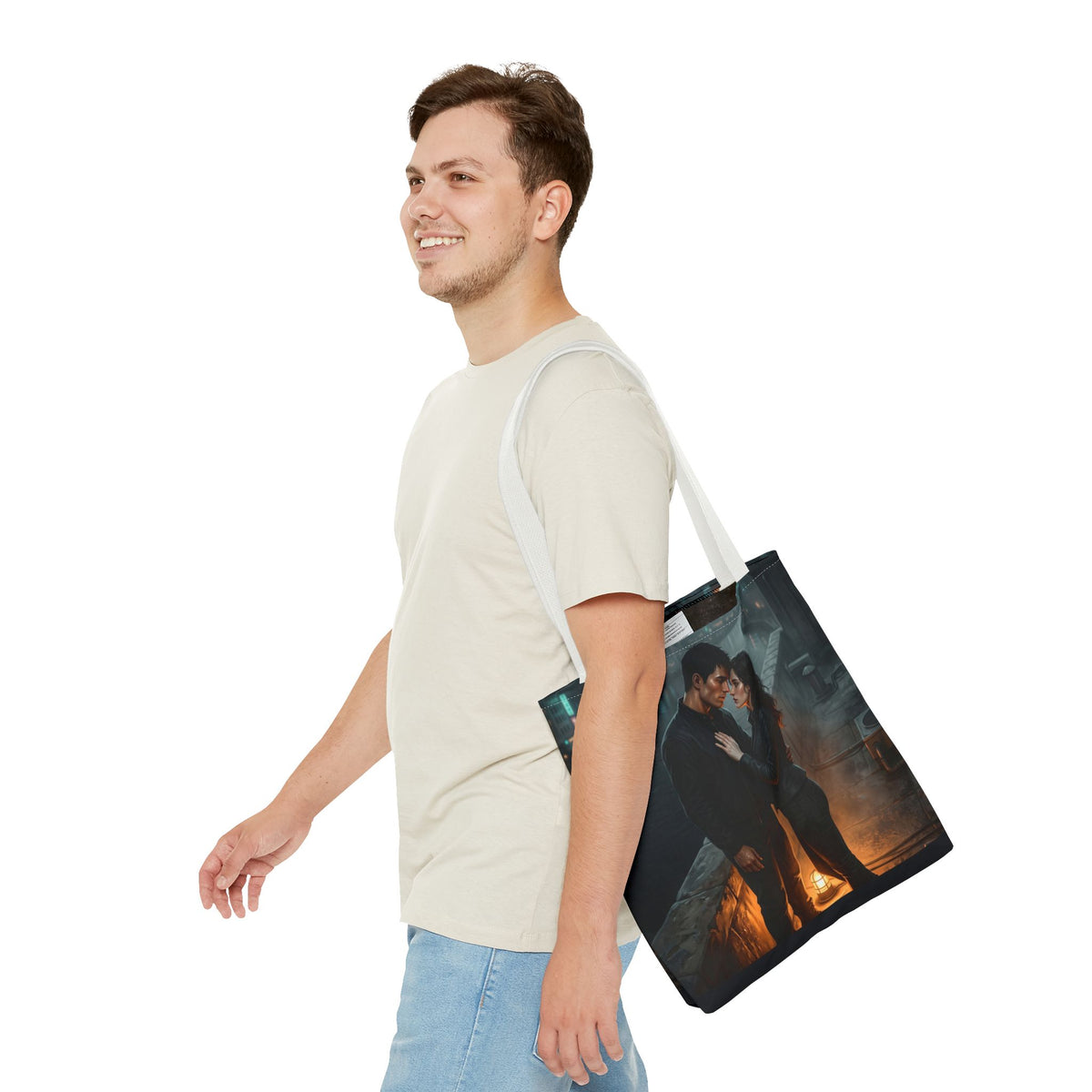 Rooftop Vow Tote Bag - Dark Fantasy Romance Book Bag