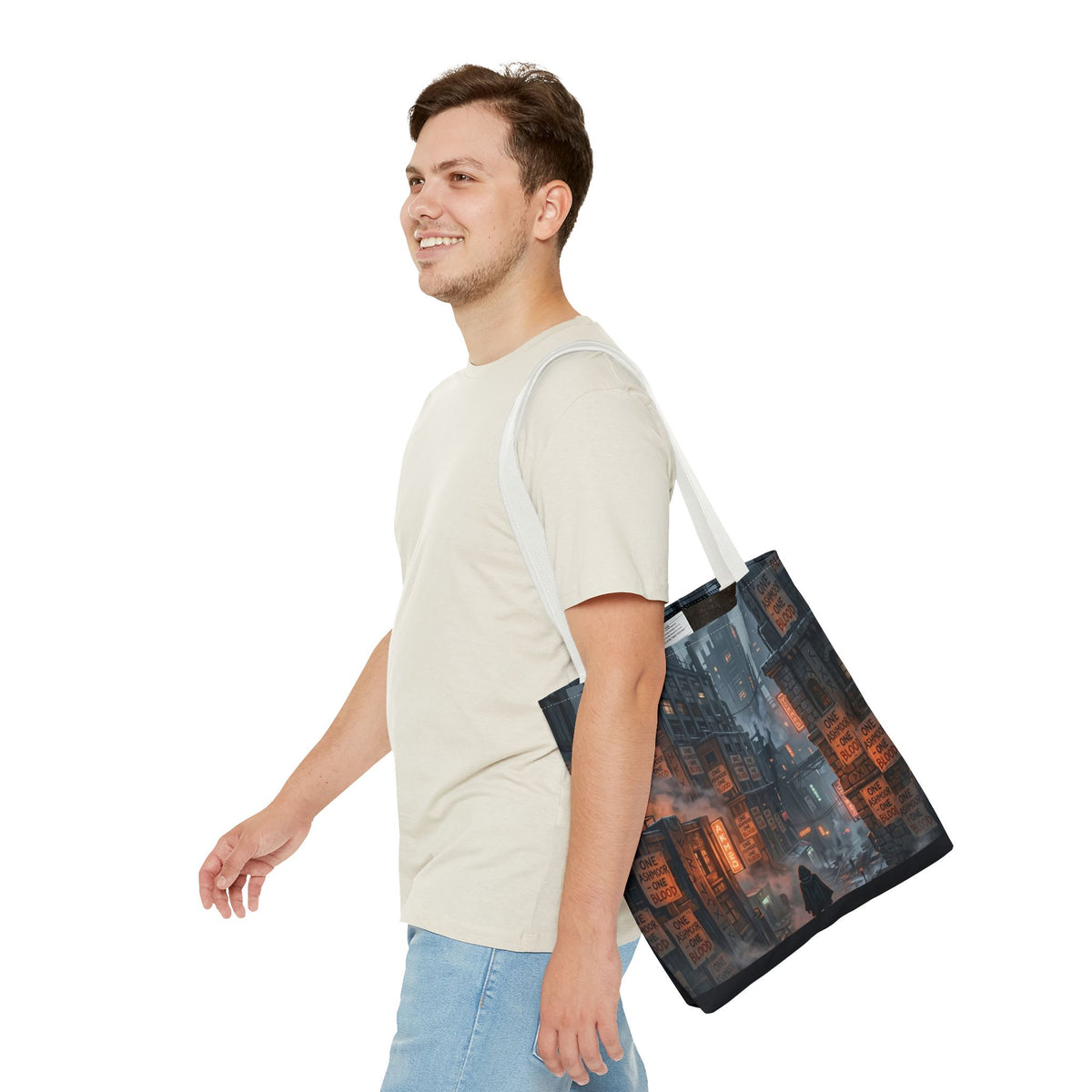 One Ashmoor One Blood Tote Bag - Dark Fantasy City Book Bag