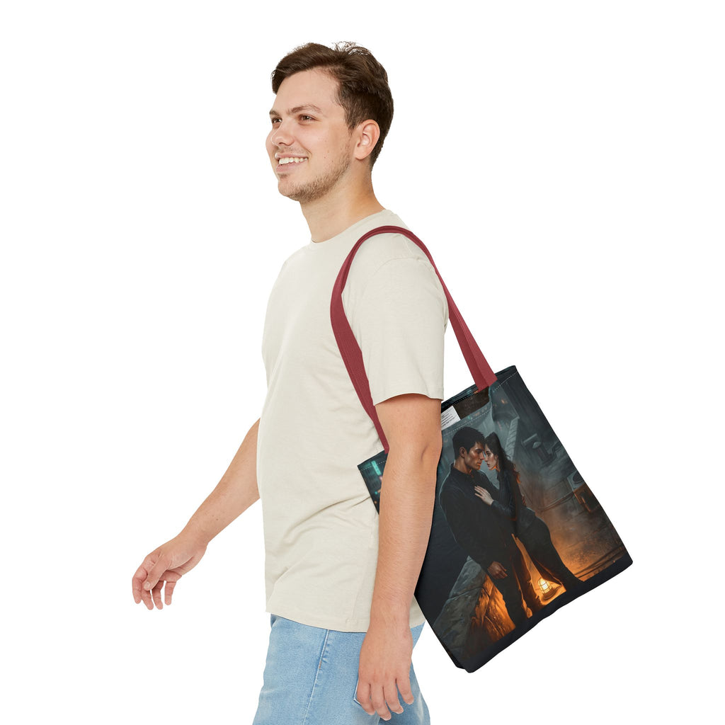 Rooftop Vow Tote Bag - Dark Fantasy Romance Book Bag