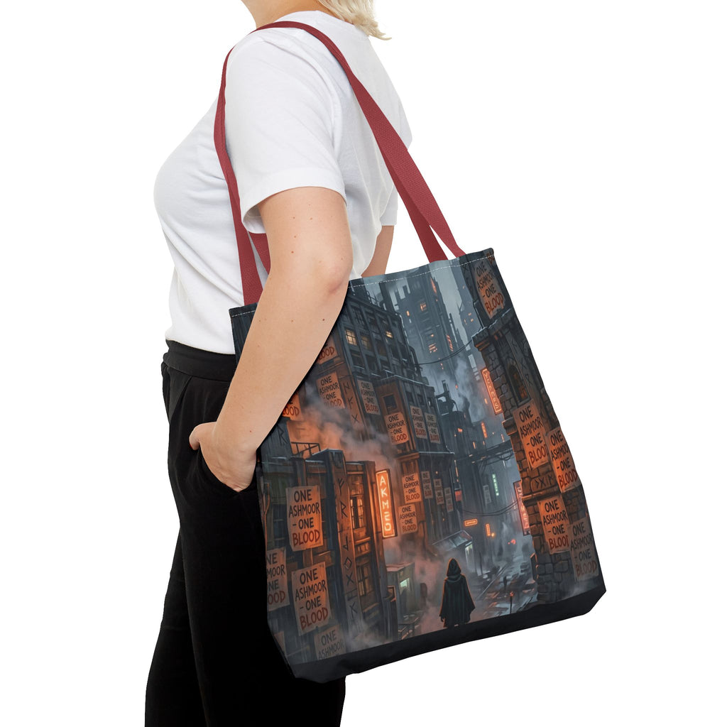 One Ashmoor One Blood Tote Bag - Dark Fantasy City Book Bag