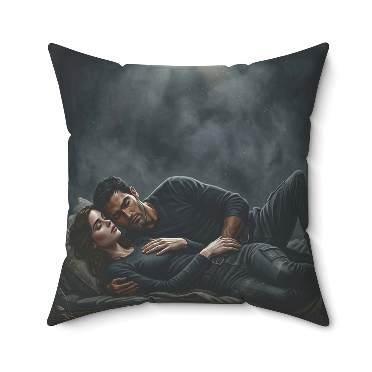 The Quiet After Throw Pillow - Dark Romance Lovers Accent Cushion