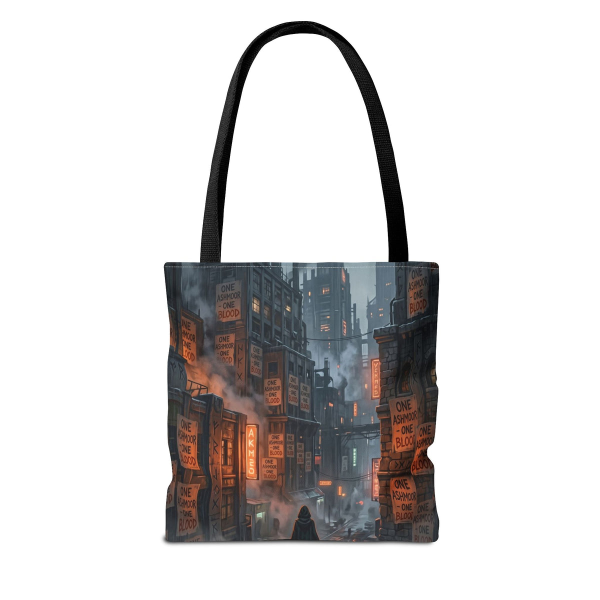 One Ashmoor One Blood Tote Bag - Dark Fantasy City Book Bag