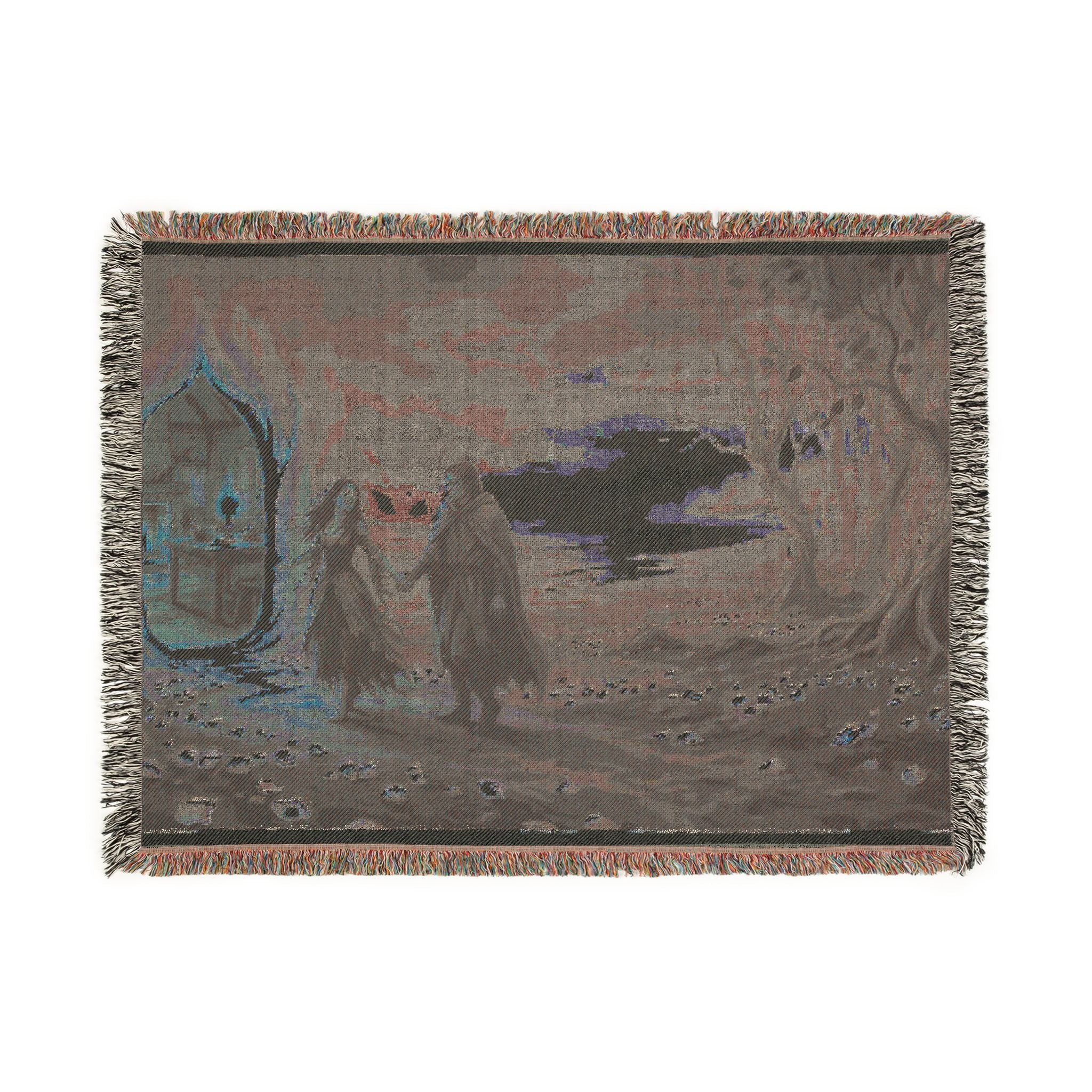 Blossom Field Woven Blanket — Fairy Tale Reunion Storybook Throw