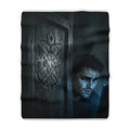 The Ward Mark Sherpa Fleece Blanket - Gothic Rune Sigil Throw