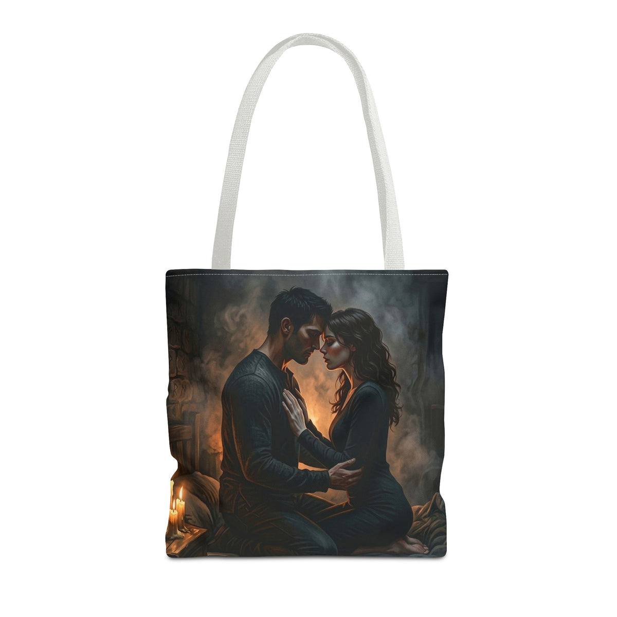 True Name Tote Bag - Candlelit Dark Romance Book Bag