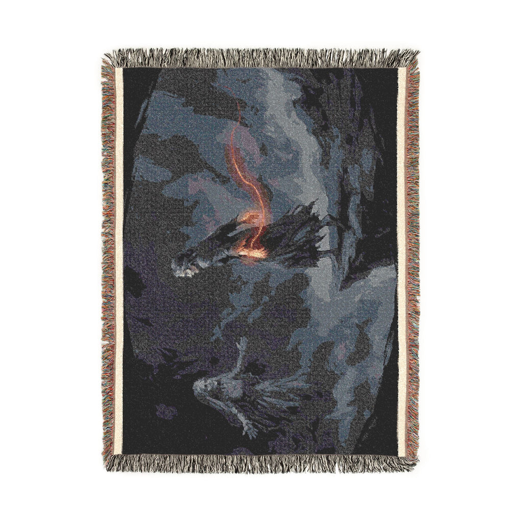Woven Blanket — Gothic Lantern Nightscape Throw