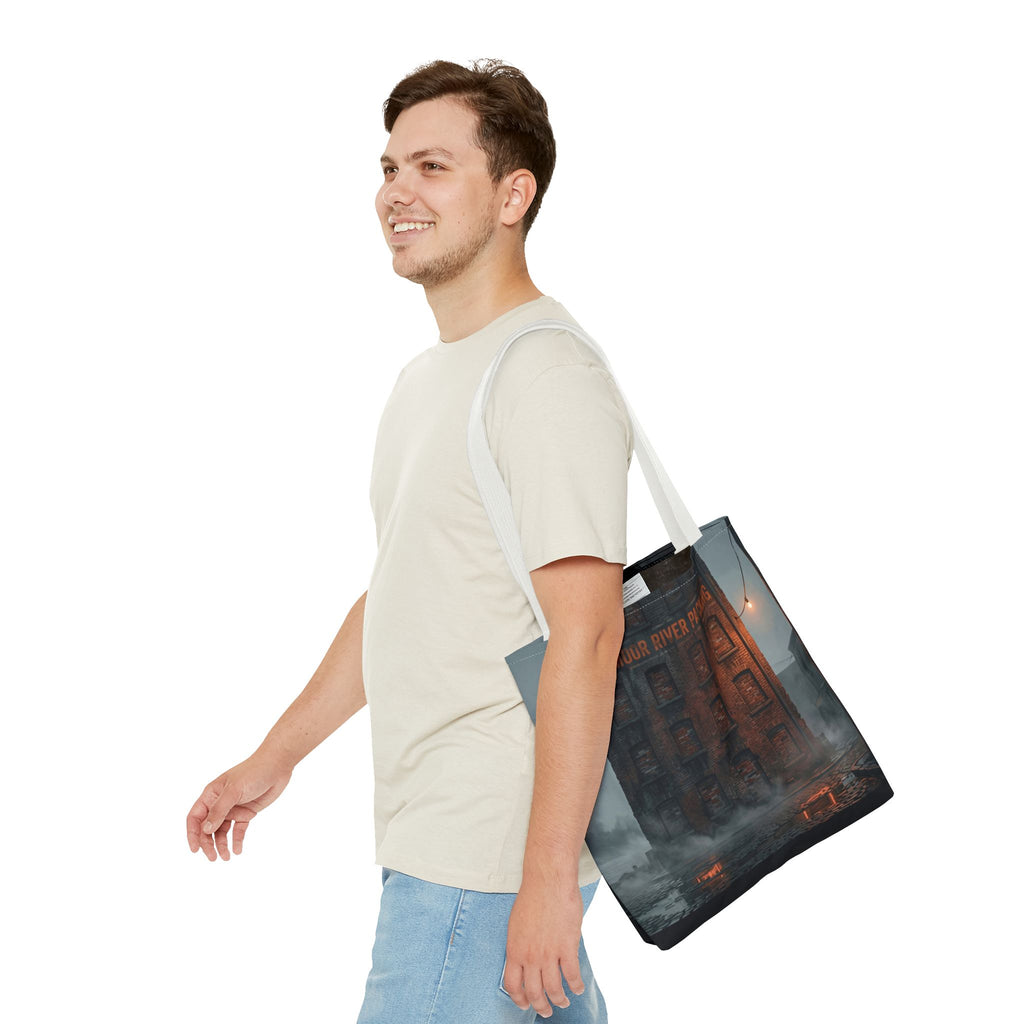 Ashmoor River Packing Tote Bag - Gothic Industrial Book Bag