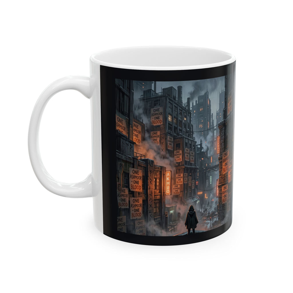 One Ashmoor One Blood Ceramic Mug - Dark Fantasy City Coffee Cup