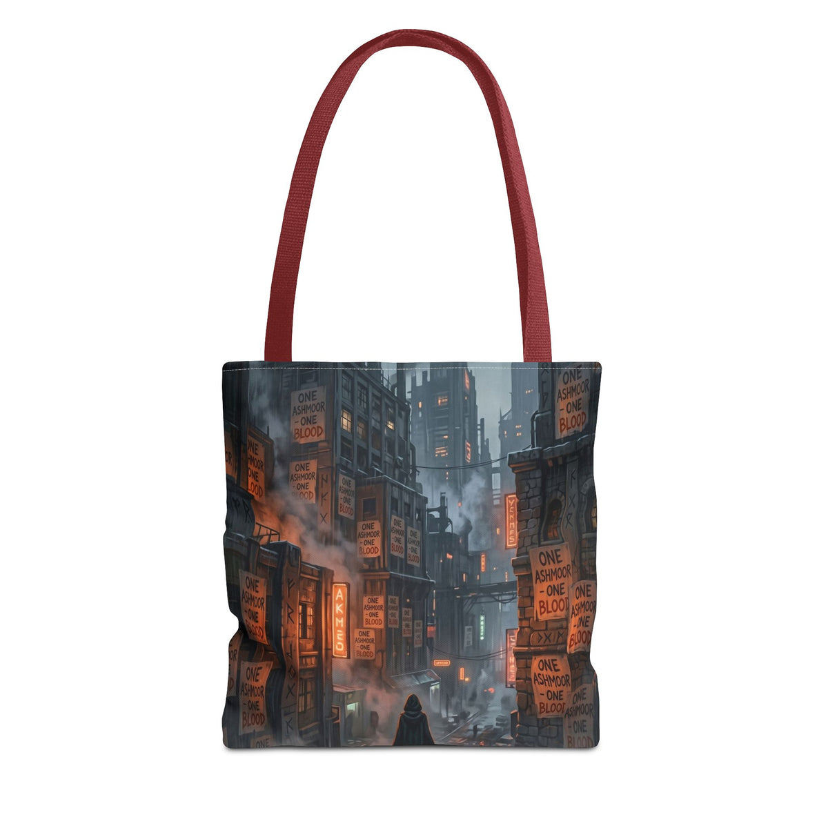 One Ashmoor One Blood Tote Bag - Dark Fantasy City Book Bag