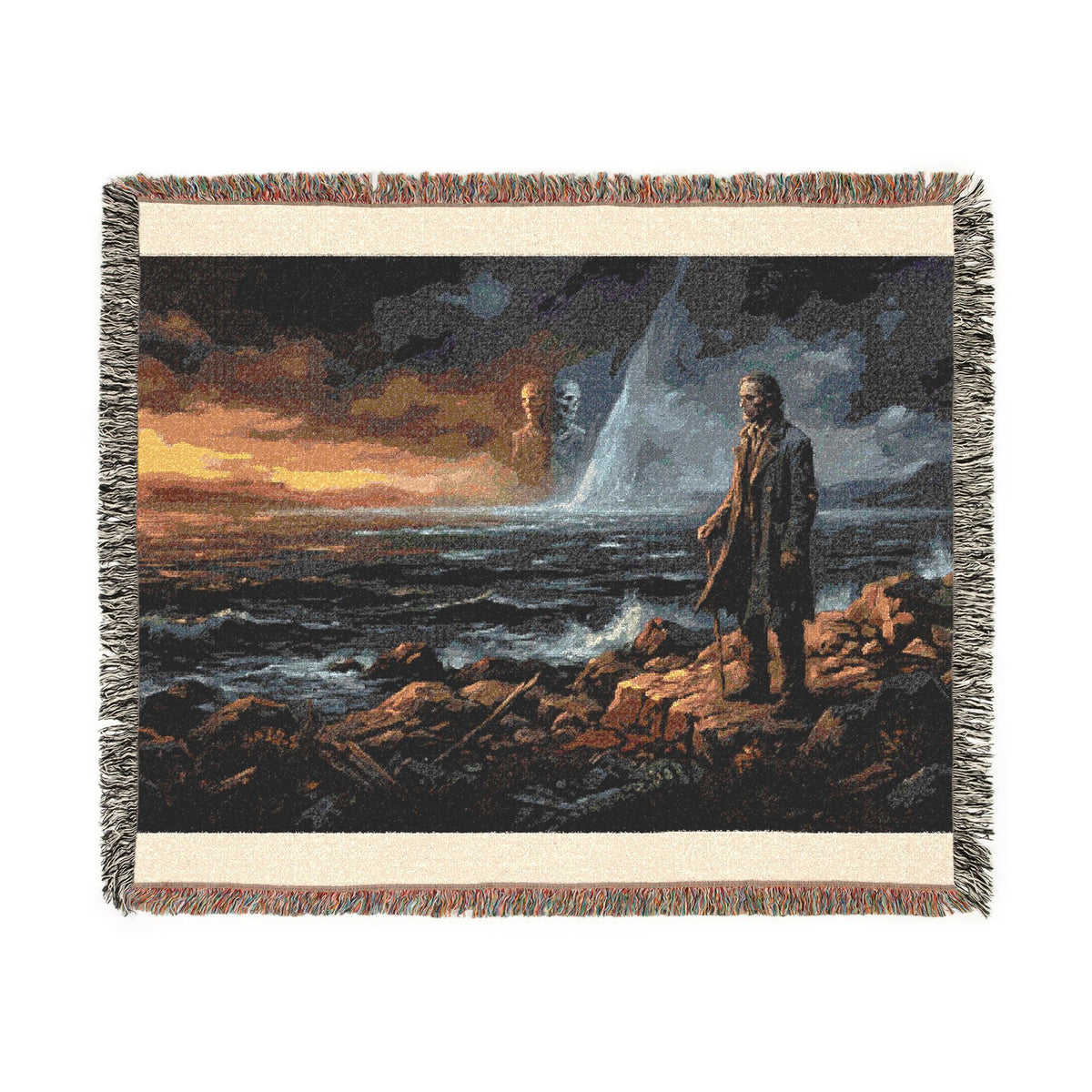 Viking Seafarer Woven Throw Blanket