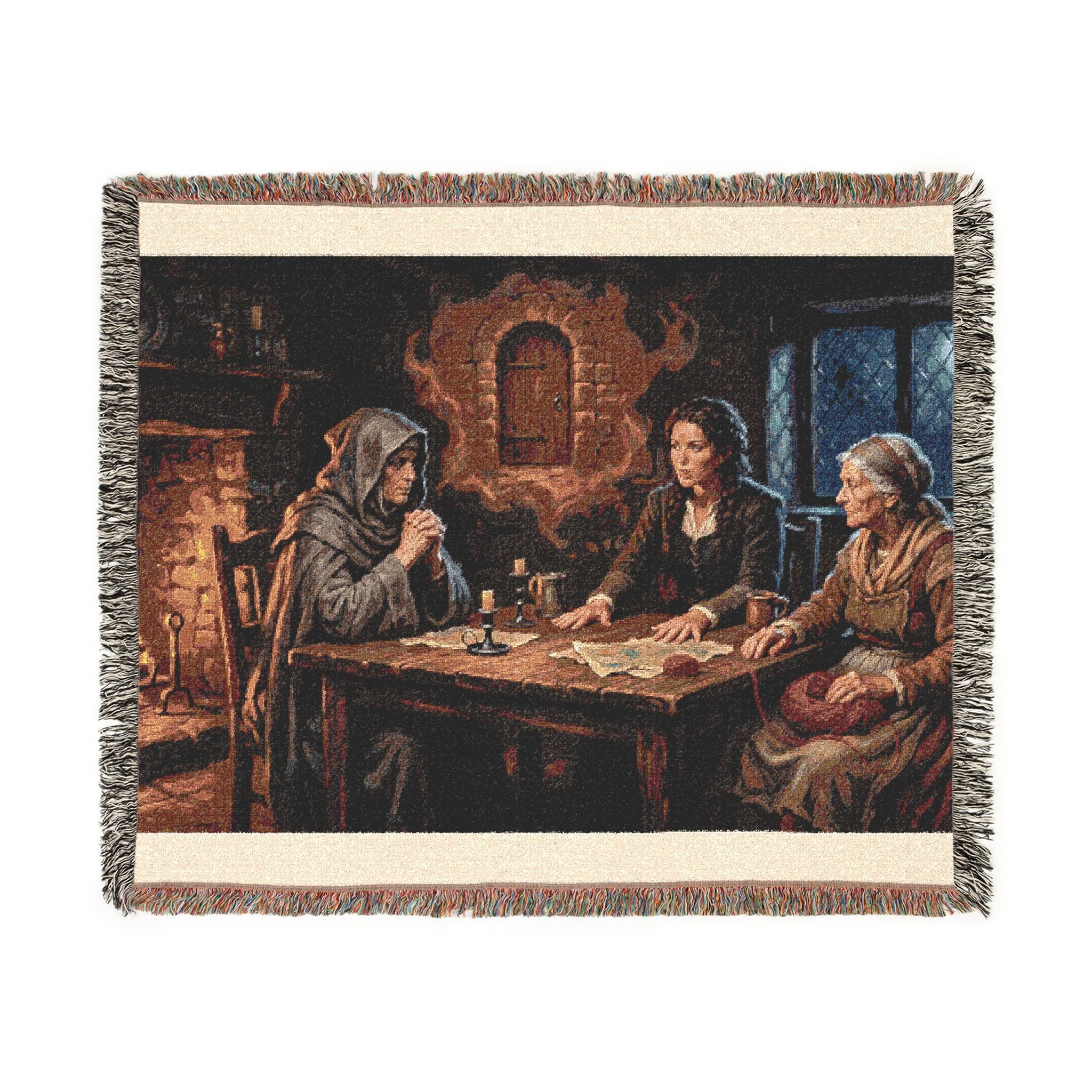 Woven Blanket - Vintage Tarot Card Readers Tapestry Throw