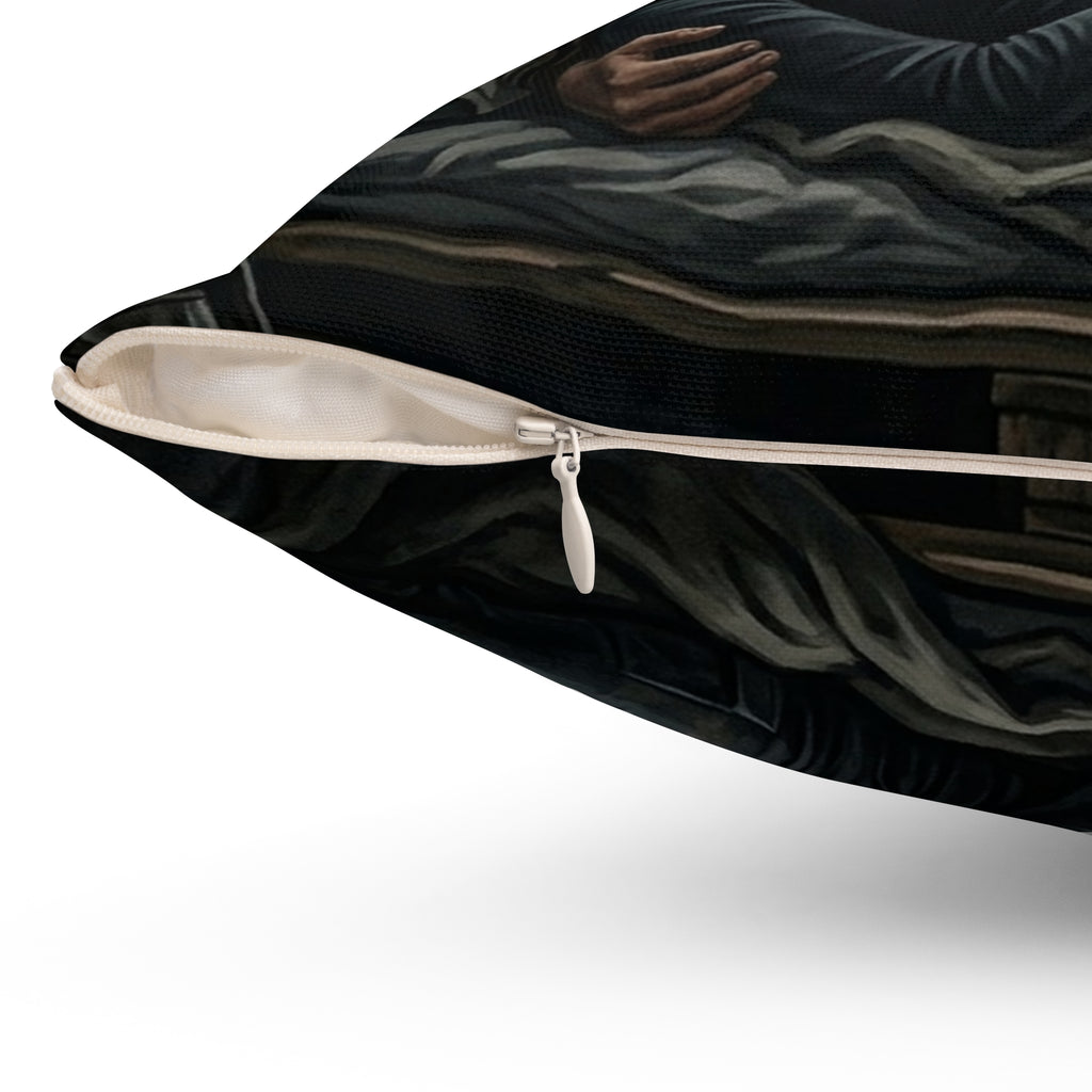 The Quiet After Throw Pillow - Dark Romance Lovers Accent Cushion