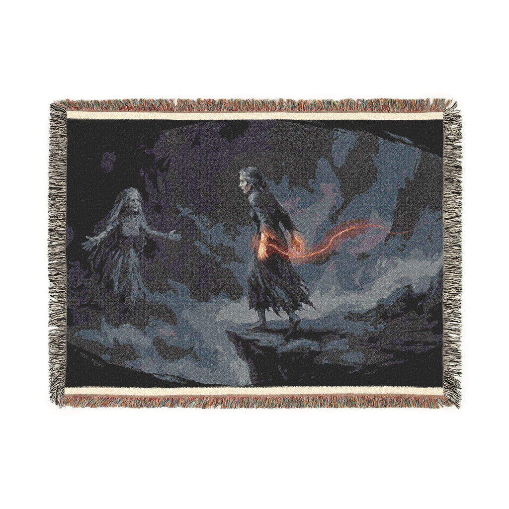 Woven Blanket — Gothic Lantern Nightscape Throw