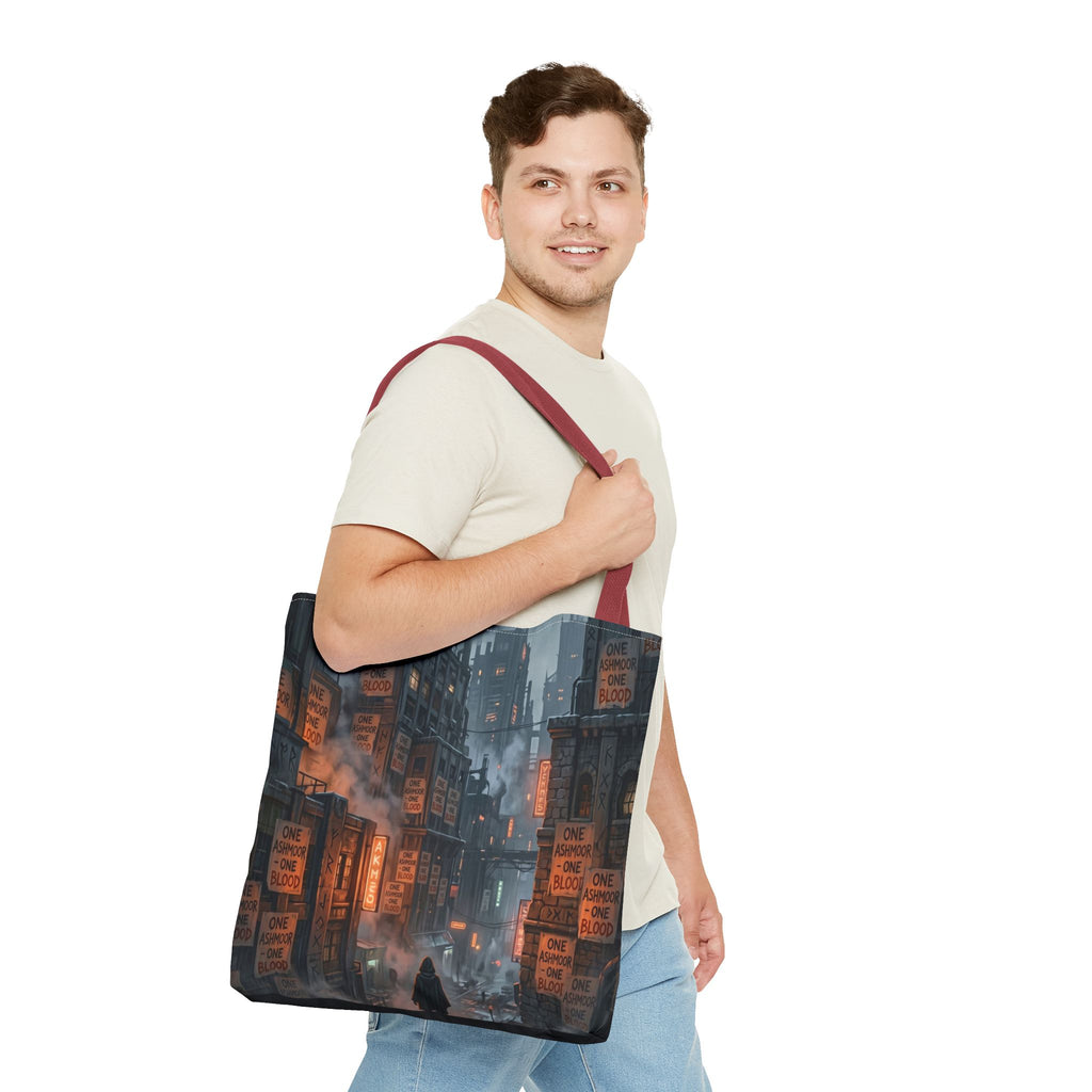 One Ashmoor One Blood Tote Bag - Dark Fantasy City Book Bag