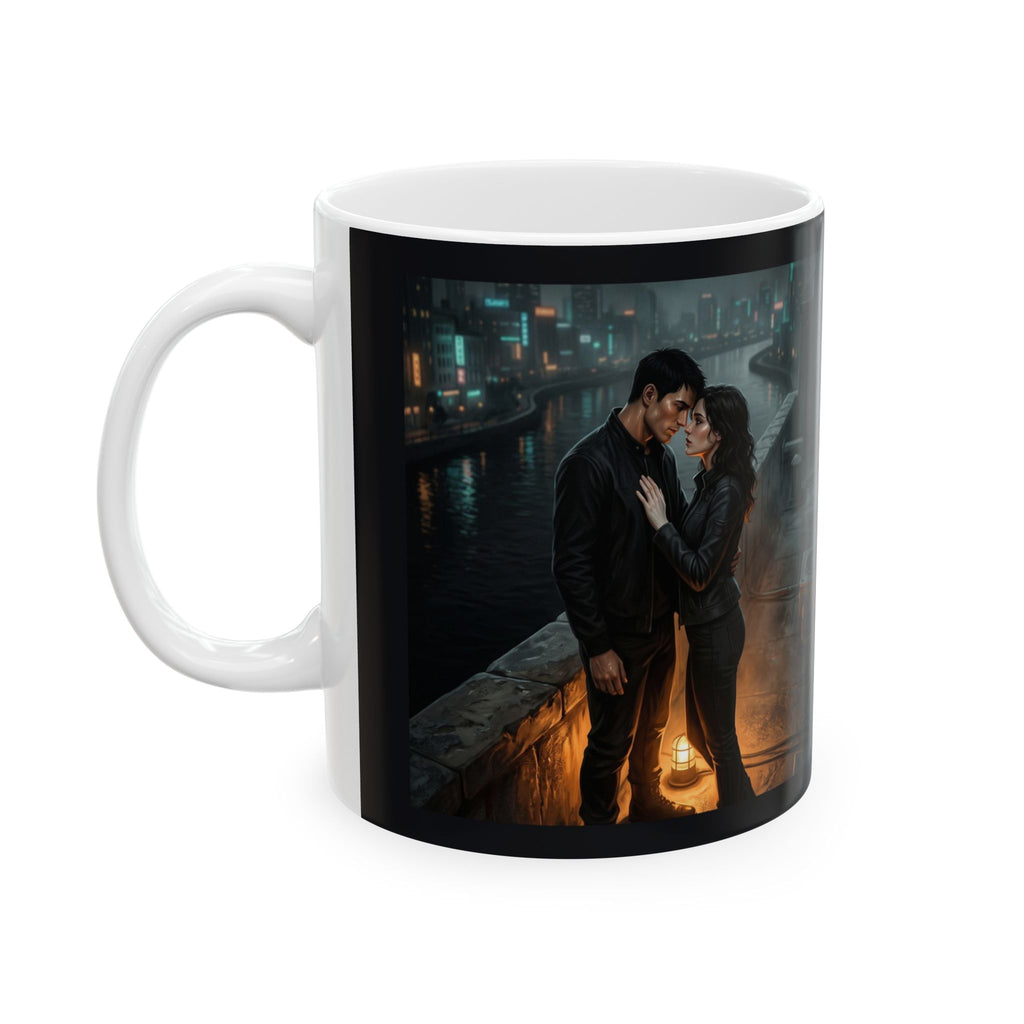 Rooftop Vow Ceramic Mug - Dark Fantasy Romance Coffee Cup