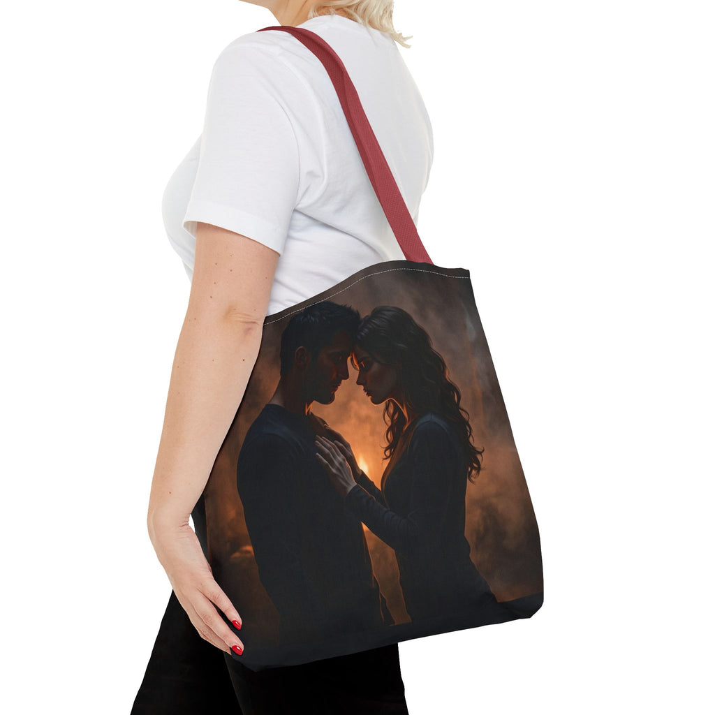 Two Shadows One Flame Tote Bag - Dark Romance Book Bag