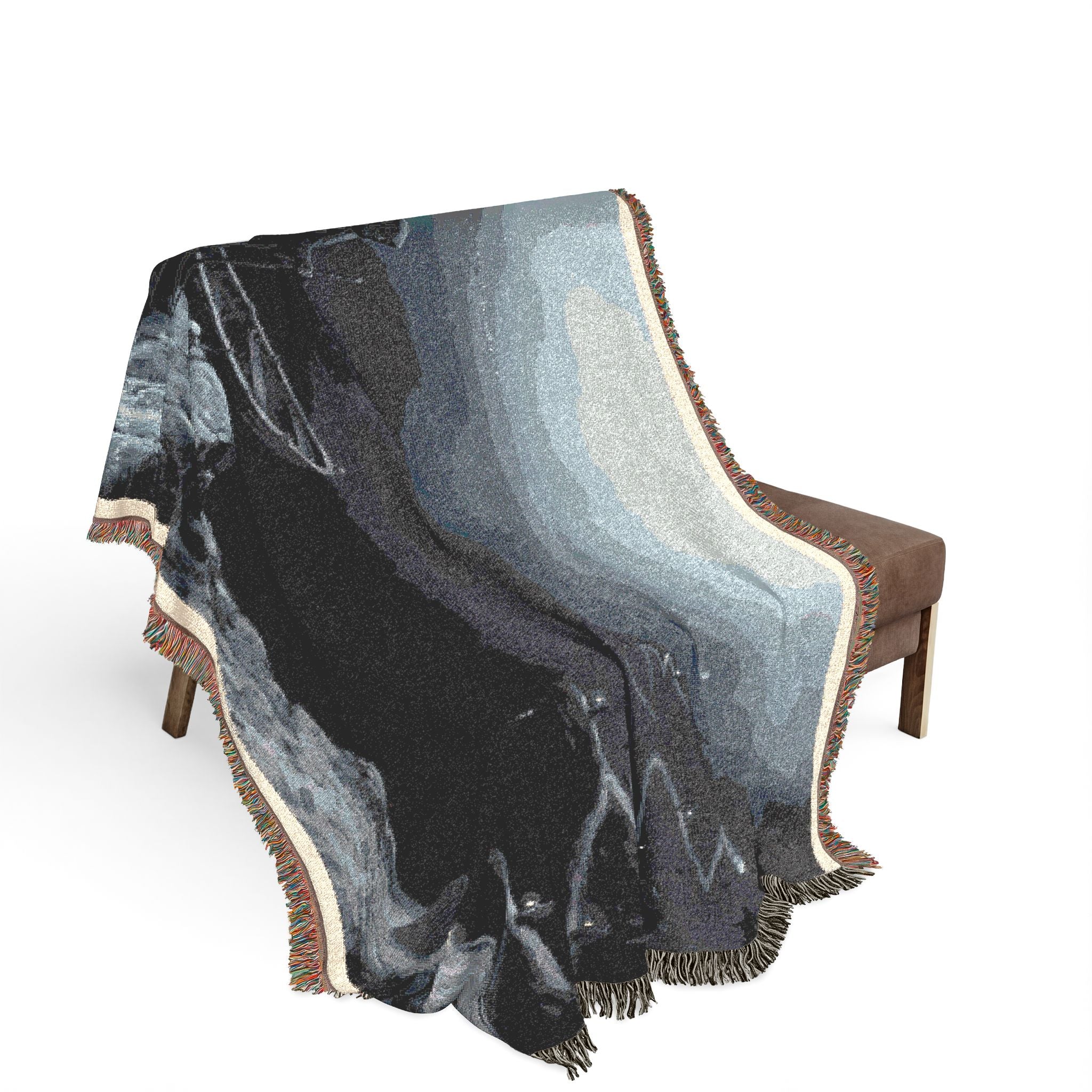 Gothic Moonlit Scene Woven Blanket